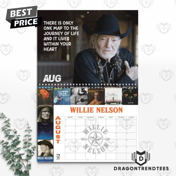 Willie Nelson New Year 2025 Calendar