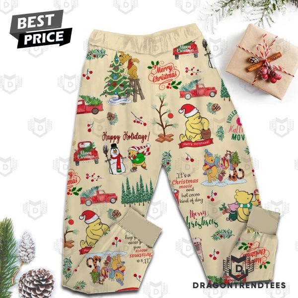 Winnie The Pooh Happy Hollidays Pajamas Set