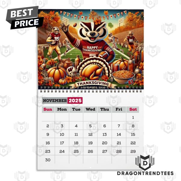 Wisconsin Badgers Football 2025 Calendar