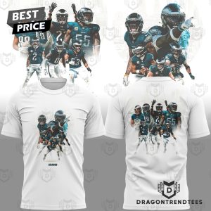 Philadelphia Eagles Go Birds Design 3D T-Shirt  – White