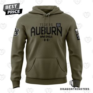 Auburn Tigers Football War Eagle Military Appreciation Hoodie