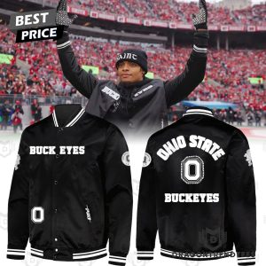 Justin Fields Ohio State Buckeyes Football Baseball Jacket