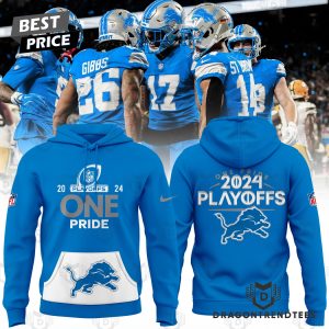 Detroit Lions Play Offs 2024 One Pride Hoodie – Blue