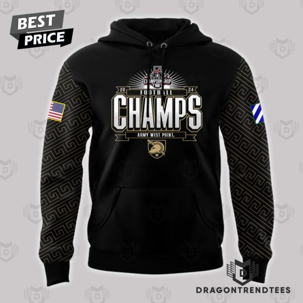 2024 AAC Football Conference Champions Army Black Knights Design Hoodie