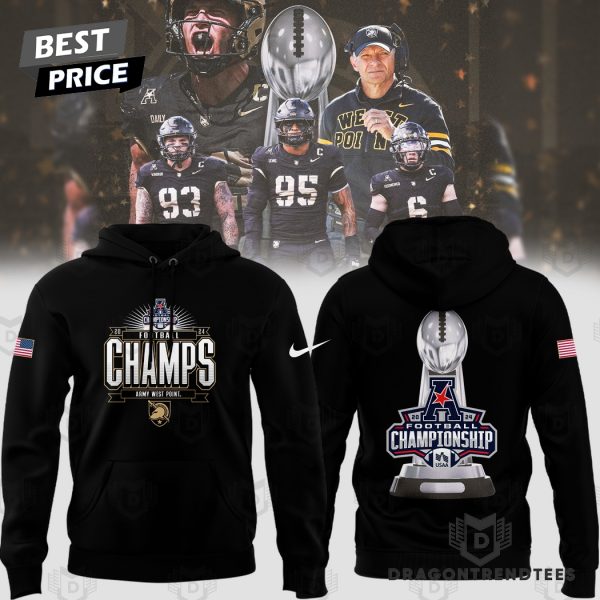 2024 AAC Football Conference Champions Army Black Knights Hoodie