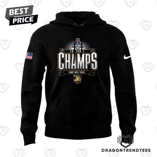 2024 AAC Football Conference Champions Army Black Knights Hoodie