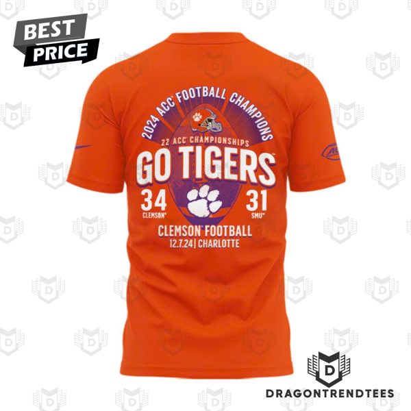 2024 ACC Football Conference Champions Clemson Tigers 3D T-Shirt