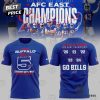 2024 AFC East Division Champions Buffalo Bills – Go Bills 3D T-Shirt – White