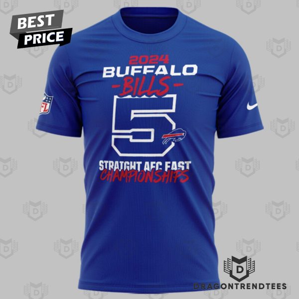 2024 AFC East Division Champions Buffalo Bills – Go Bills 3D T-Shirt