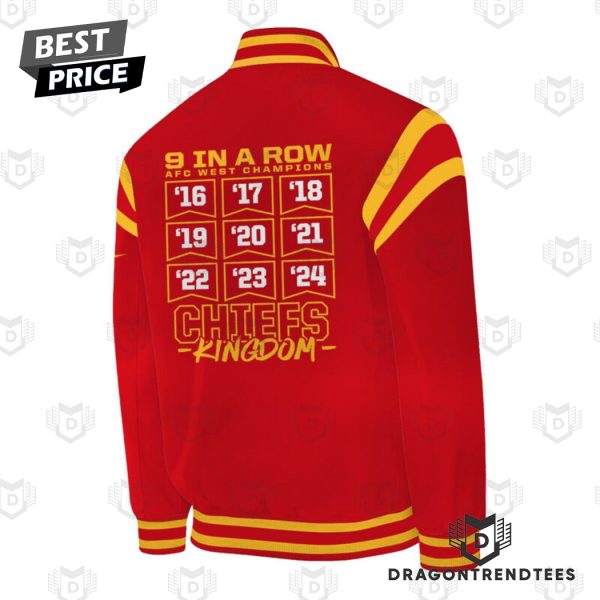 2024 AFC West Division Champions Kansas City Chiefs Baseball Jacket