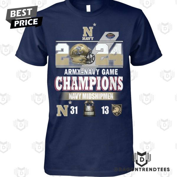 2024 Army-Navy Game Champions Navy Midshipmen 31-13 Unisex T-Shirt