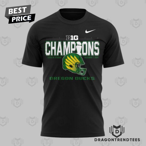 2024 Big Ten Conference Champions Oregon Ducks 3D T-Shirt