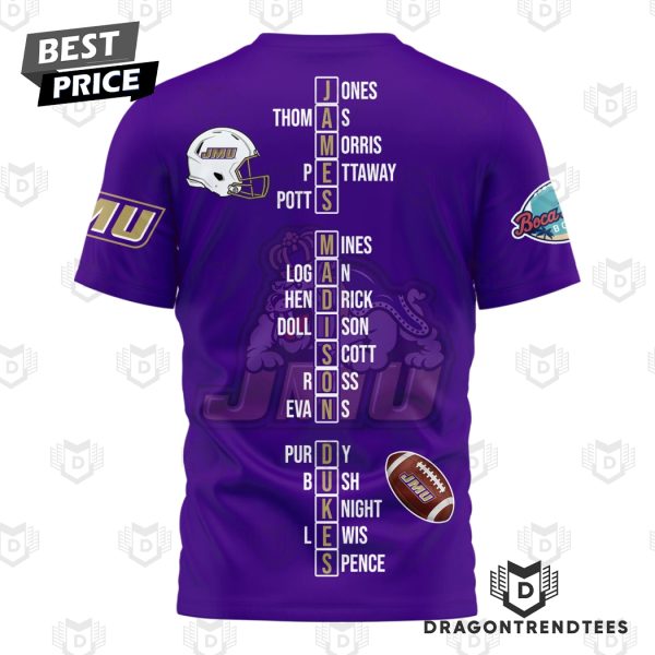 2024 Boca Raton Bowl Champions James Madison Dukes 3D T-Shirt