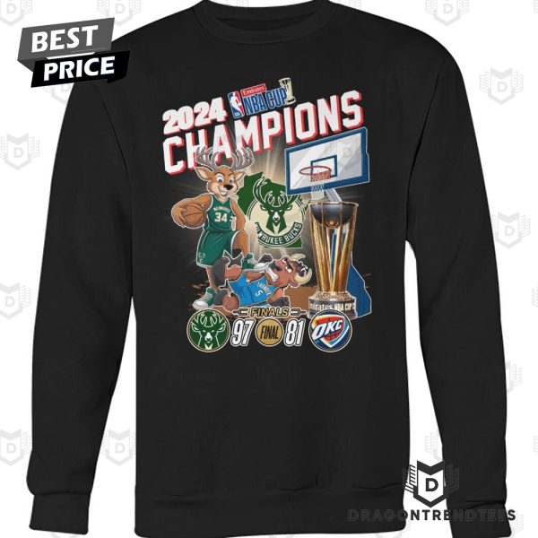 2024 Champions Milwaukee Bucks Unisex T-Shirt