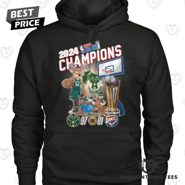 2024 Champions Milwaukee Bucks Unisex T-Shirt