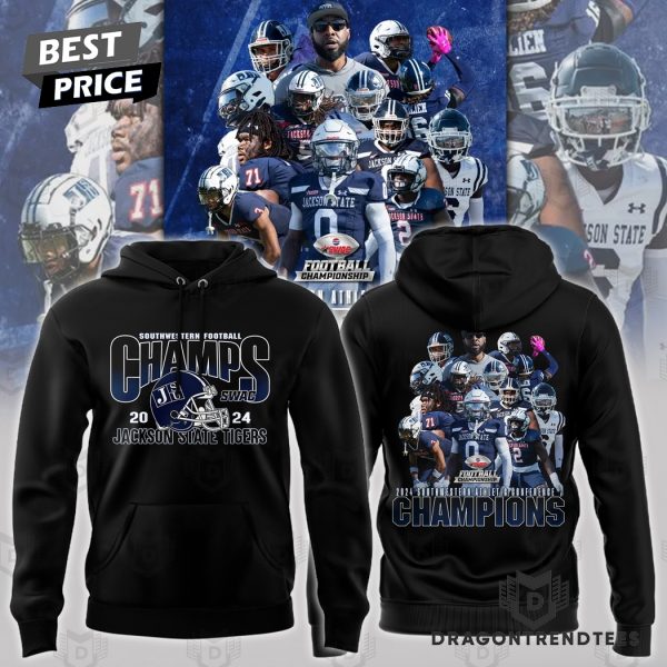 2024 Jackson State Tigers SWAC Football Championship Hoodie