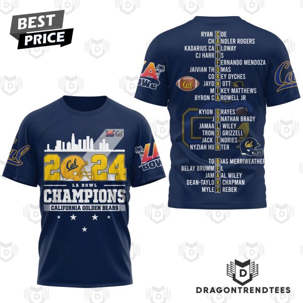 2024 LA Bowl Champions California Golden Bears 3D T-Shirt