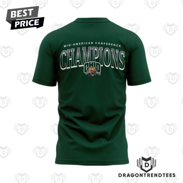 2024 Mac Champions Ohio Bobcats Football 3D T-Shirt