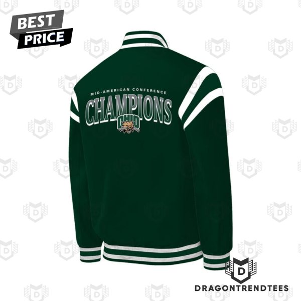 2024 Mac Champions Ohio Bobcats Football Baseball Jacket