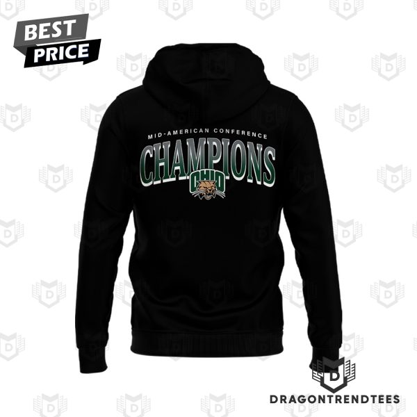 2024 Mac Champions Ohio Bobcats Football Hoodie – Black