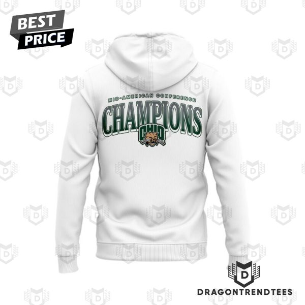 2024 Mac Champions Ohio Bobcats Football Hoodie – White