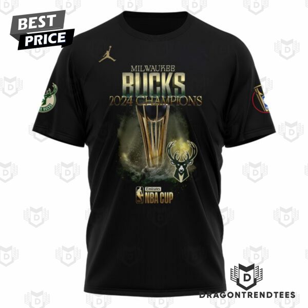 2024 Milwaukee Bucks NBA In Season Tournament Champions 3D T-Shirt