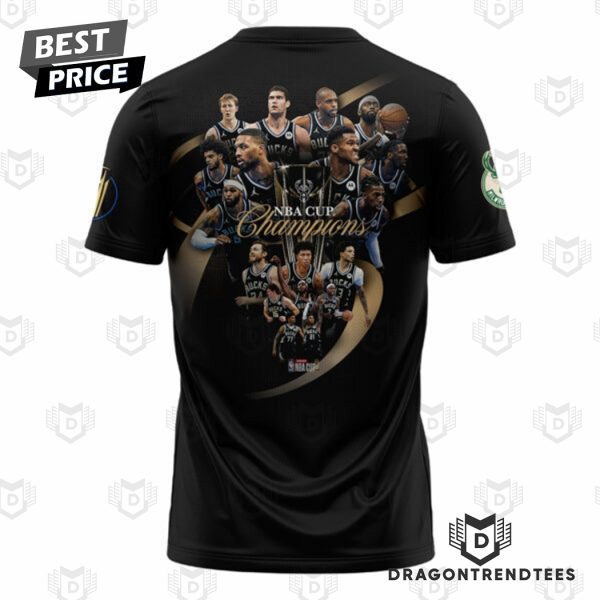 2024 Milwaukee Bucks NBA In Season Tournament Champions 3D T-Shirt