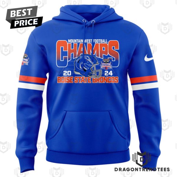 2024 Mountain West Conference Champions Back To Back Boise State Broncos Hoodie