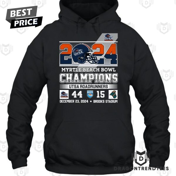 2024 Myrtle Beach Bowl Champions UTSA Roadrunners Unisex T-Shirt