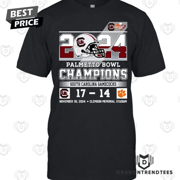 2024 Palmetto Bowl Champions South Carolina Gamecocks Unisex T-Shirt