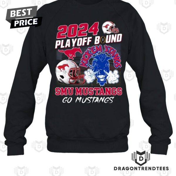 2024 Playoff Bound SMU Mustangs Go Mustangs Unisex T-Shirt