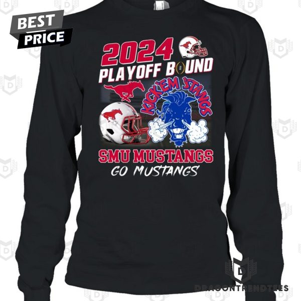 2024 Playoff Bound SMU Mustangs Go Mustangs Unisex T-Shirt