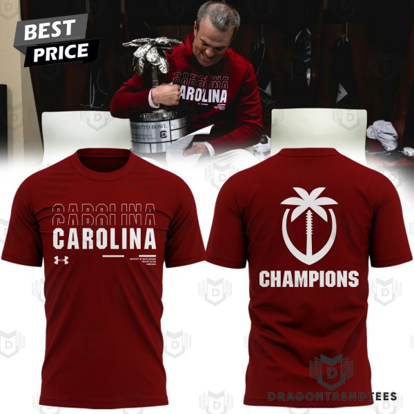 2024 The Palmetto Bowl Champions South Carolina Gamecocks Football 3D T-Shirt