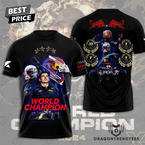 2024 World Champion Max Verstappen 3D T-Shirt