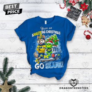 Michigan Wolverines – Have Amaizeing Christmas Go Blue Pajamas Set