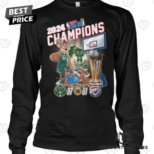 2024 Champions Milwaukee Bucks Unisex T-Shirt