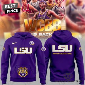 LSU Tigers Women Basketball Logo Design Hoodie – White