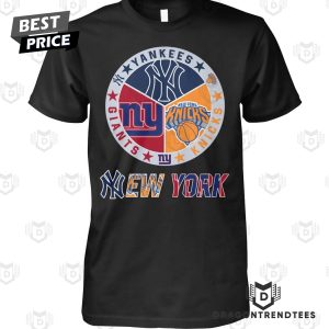 New York Knicks x New York Yankees x New York Giants Unisex T-Shirt