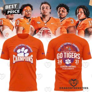 2024 ACC Football Conference Champions Clemson Tigers 3D T-Shirt