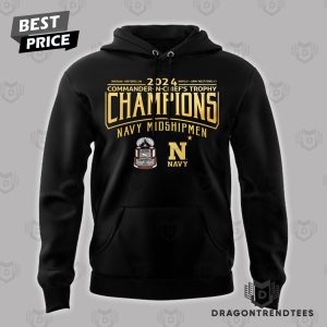 2024 Commander-In-Chiefs Trophy Champions Navy Midshipmen Football Hoodie