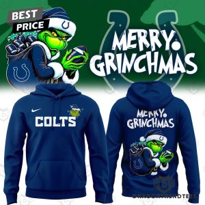 Indianapolis Colts x The Grinch Merry Grinchmas Hoodie – Blue