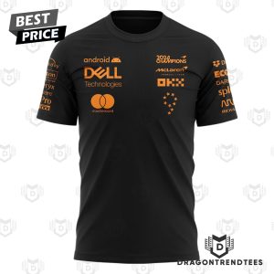 McLaren Formula 1 Team 2024 Champions 3D T-Shirt – Black