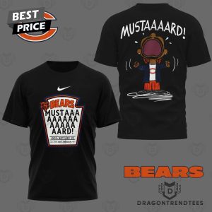 Kendrick Lamar Mustard x Chicago Bears 3D T-Shirt – Black