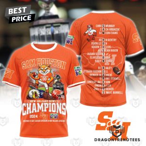 2024 New Orleans Bowl Champions Sam Houston Bearkats 3D T-Shirt