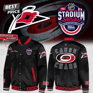 Personalized 2025 Stadium Series Carolina Hurricanes Baseball Jacket