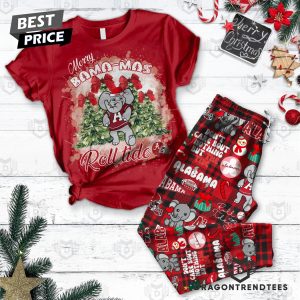 Merry Bama-mas Roll Tide Alabama Crimson Tide Pajamas Set