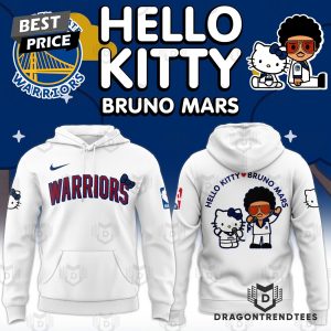 Golden State Warriors Bruno Mars And Hello Kitty Hoodie