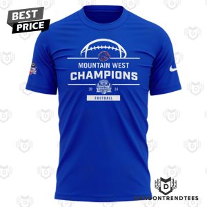 2024 Mountain West Conference Champions Back To Back Boise State Broncos 3D T-Shirt