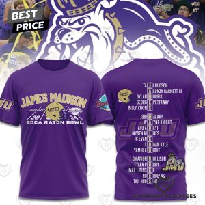 James Madison Dukes 2024 Boca Raton Bowl Champions Unisex T-Shirt