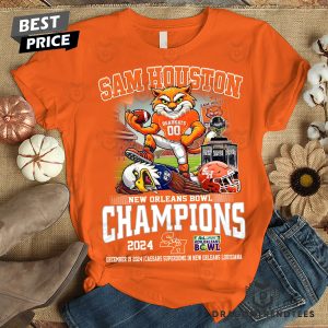 2024 New Orleans Bowl Champions Sam Houston Bearkats 3D T-Shirt